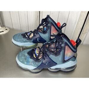 Nike LeBron 19 Athletic Shoes ‘Fast Food - Dutch Blue’ Size 9